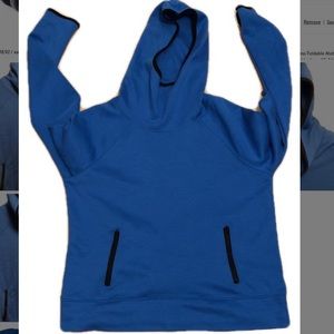 SO Royal Blue Cowl Neck Hoodie